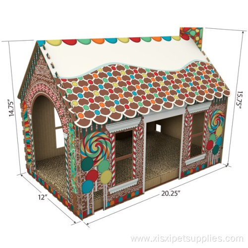 Cat Cat Scratching Gingerbread Playhouse